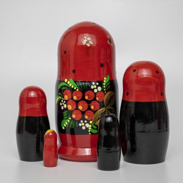 5pcs 10cm / 4" Gouache Nesting Dolls - Image 2
